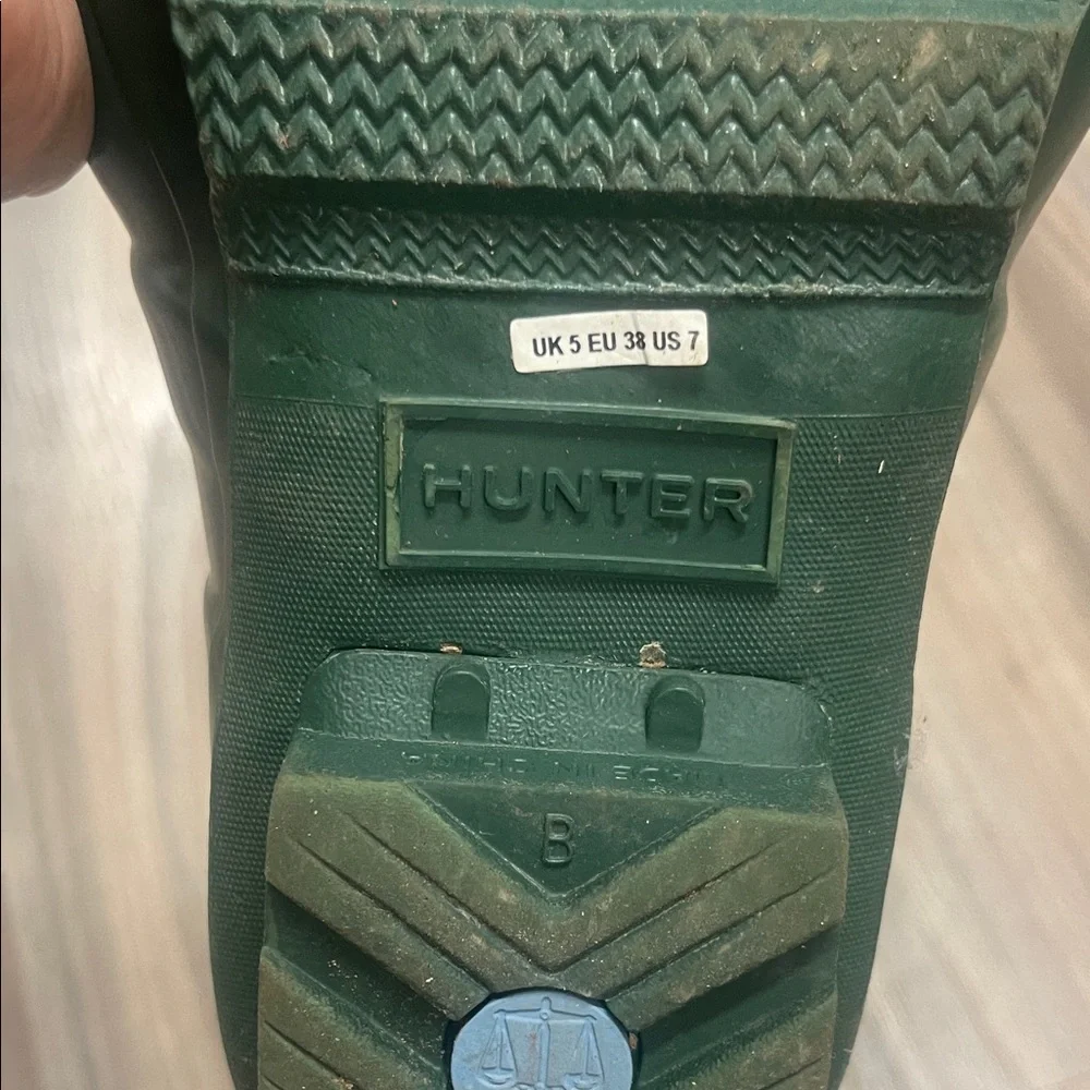 Hunter Dark Green Glossy Rain boots - Picture 9 of 9